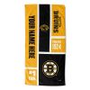 [Personalization Only] Boston Bruins Colorblock Beach Towel