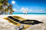 [Personalization Only] Boston Bruins Colorblock Beach Towel